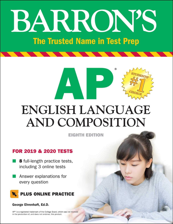 Бумажная книга «AP English Language and Composition With Online Tests», автор Джордж Эренхафт - фото №1