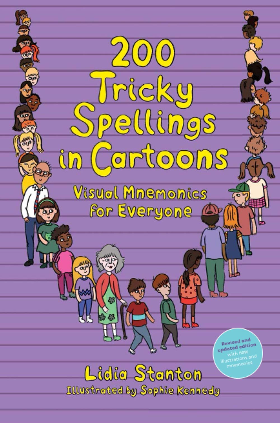 Бумажная книга «200 Tricky Spellings in Cartoons. Visual Mnemonics for Everyone. Uk Edition», автор Лидия Стантон - фото №1