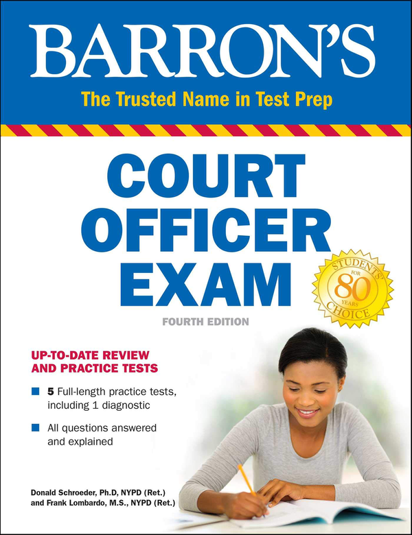 Бумажная книга «Barron's Court Officer Exam», автор Дональд Шредер - фото №1