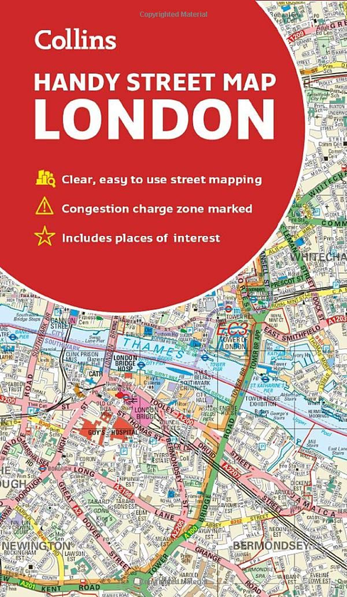 Бумажная книга «Collins London Handy Street Map» - фото №1