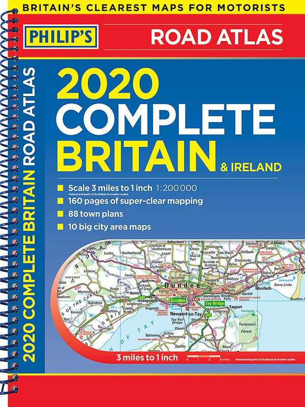 Бумажная книга «2020 Philip's Complete Road Atlas Britain and Ireland : (A4 Spiral Binding)» - фото №1