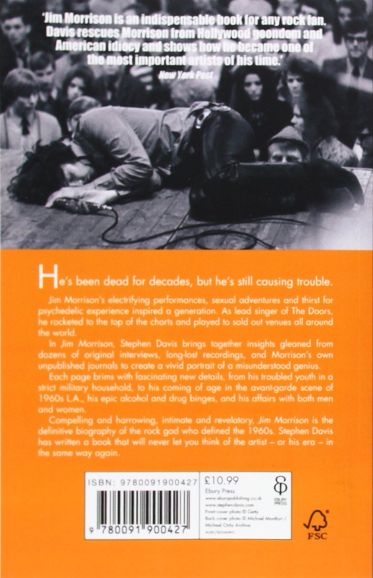 Паперова книга «Jim Morrison. Life, Death, Legend », автор Стівен Девіс - фото №1