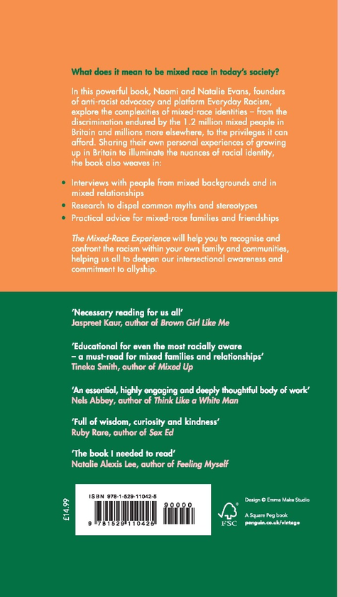 Паперова книга «The Mixed-Race Experience. Reflections and Revelations on Multicultural Identity», авторів Наталі Еванс, Наомі Еванс - фото №1