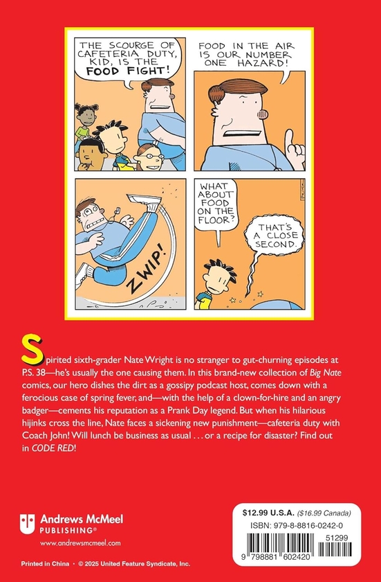 Паперова книга «Big Nate. Code Red!», автор Лінкольн Пірс - фото №1