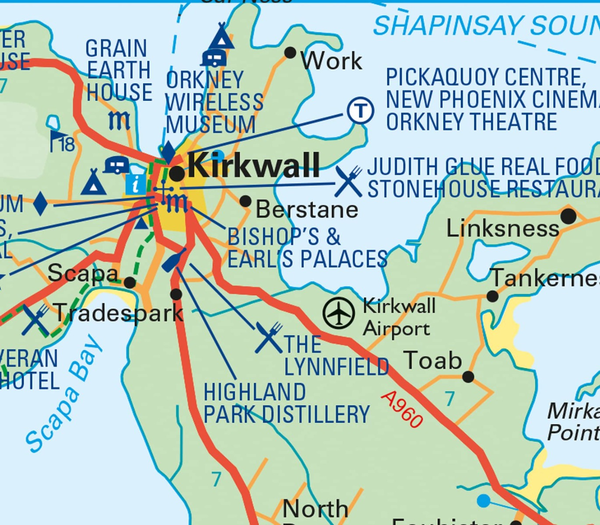 Бумажная книга «Orkney Pocket Map. The Perfect Way to Explore Orkney» - фото №1