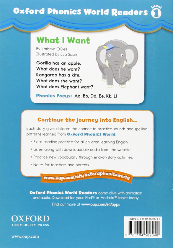 Паперова книга «Oxford Phonics World 1 Reader: What I want» - фото №1