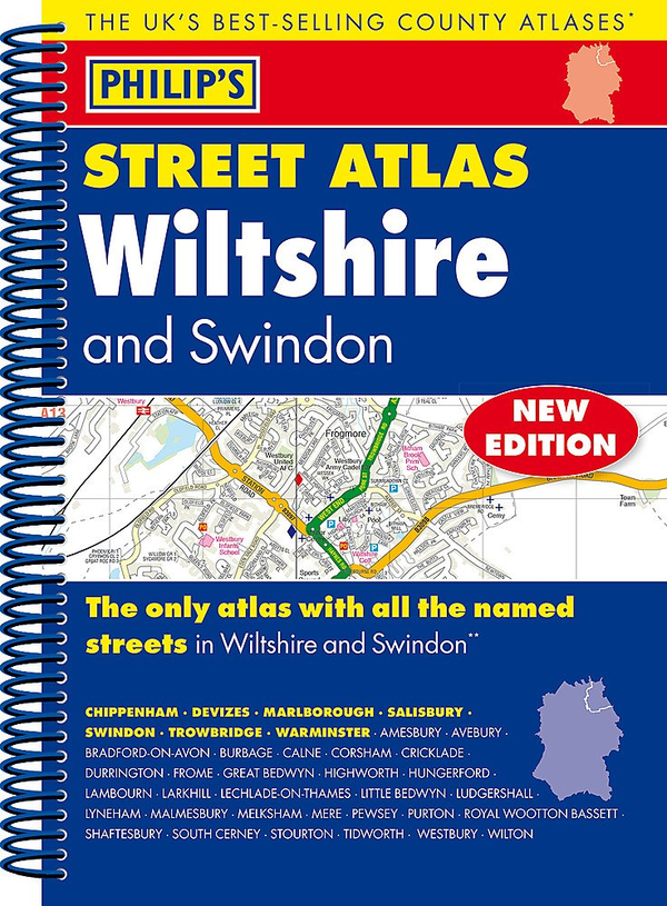 Бумажная книга «Philip's Street Atlas Wiltshire and Swindon» - фото №1