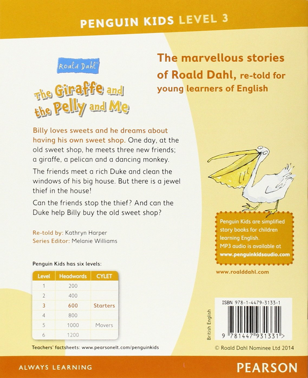 Паперова книга «Level 3. The Giraffe and the Pelly and Me», автор Кетрін Харпер - фото №1