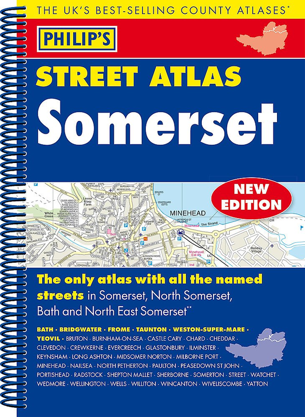 Бумажная книга «Philip's Street Atlas Somerset» - фото №1