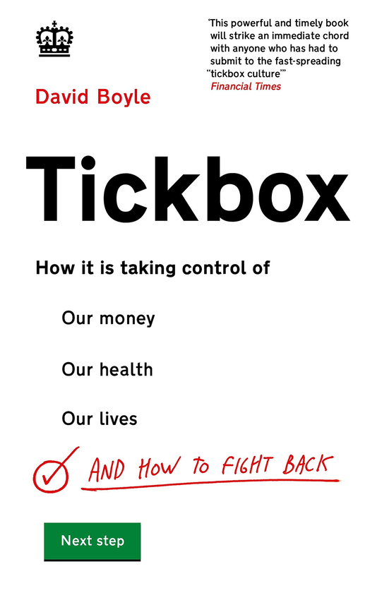 Паперова книга «Tickbox», автор Девід Бойл - фото №1