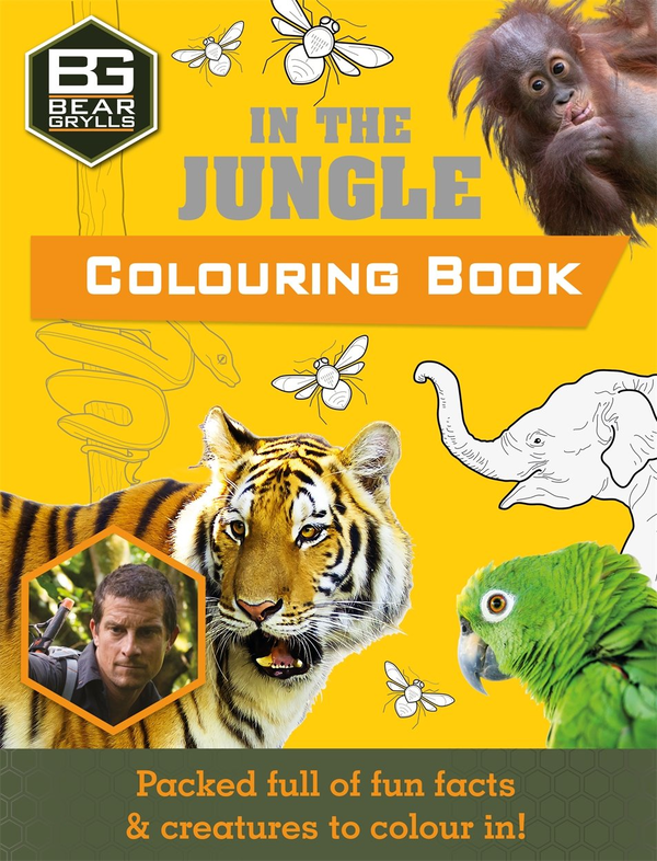 Бумажная книга «Bear Grylls Colouring Books: In the Jungle», автор Беар Гриллс - фото №1