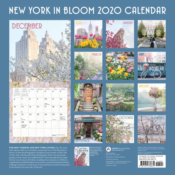 Паперова книга «New York in Bloom 2020 Wall Calendar» - фото №1