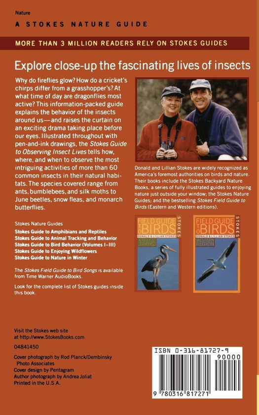 Паперова книга «Stokes Guide to Observing Insect Lives», авторів Дональд Стоукс, Ліліан Стоукс - фото №1