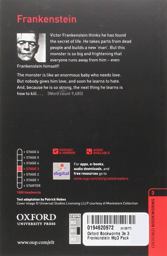 Бумажная книга «Oxford Bookworms Library. Level 3. Frankenstein MP3 pack» - фото №1