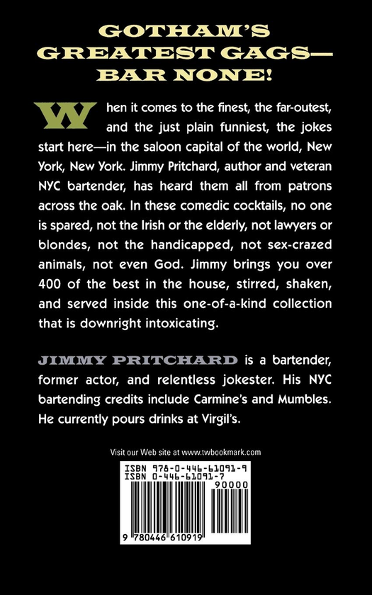 Бумажная книга «The New York City Bartender's Joke Book», автор Джимми Притчард - фото №1