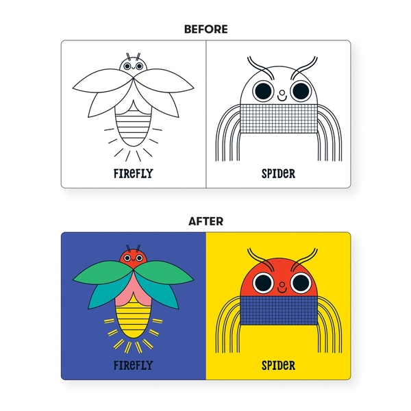 Бумажная книга «Bug Out! Color Magic Bath Book» - фото №1