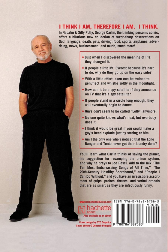 Бумажная книга «Napalm & Silly Putty», автор Джордж Карлин - фото №1