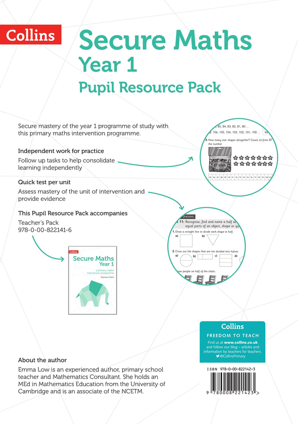 [object Object] «Secure Year 1 Maths Pupil Resource Pack: A Primary Maths Intervention Programme», автор Бобби Джонс - фото №2 - миниатюра