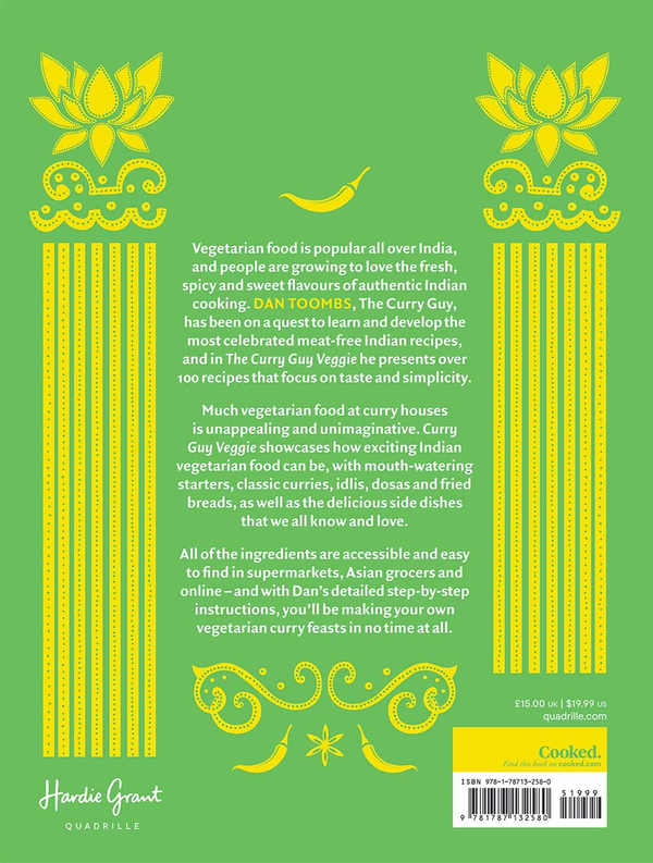 Бумажная книга «The Curry Guy Veggie: Over 100 vegetarian Indian Restaurant classics and new dishes to make at home», автор Дэн Тоомбс - фото №1