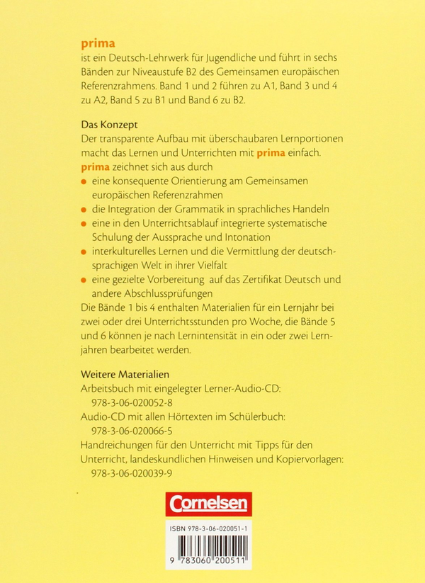 Паперова книга «Prima. Deutsch für Jugendliche. Aktuelle Ausgabe: A1: Band 1. Schülerbuch», автор Фридеріке Джин - фото №1