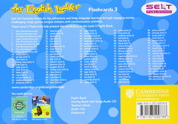 Паперова книга «The English Ladder Level 3 Flashcards», автор Сьюзан Хаус - фото №1