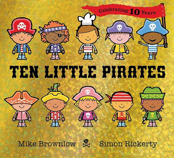 Паперова книга «Ten Little Pirates», автор Майк Браунлоу - фото №1