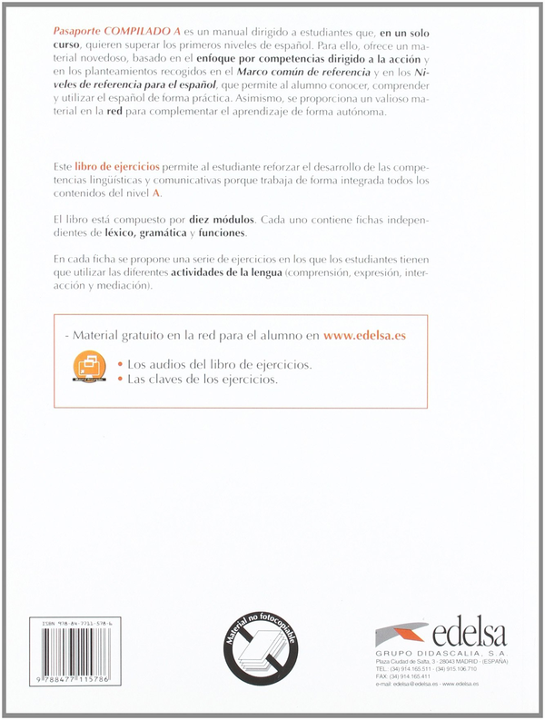 [object Object] «Pasaporte Compilado A (A1+A2) Libro de ejercicios» - фото №2 - мініатюра