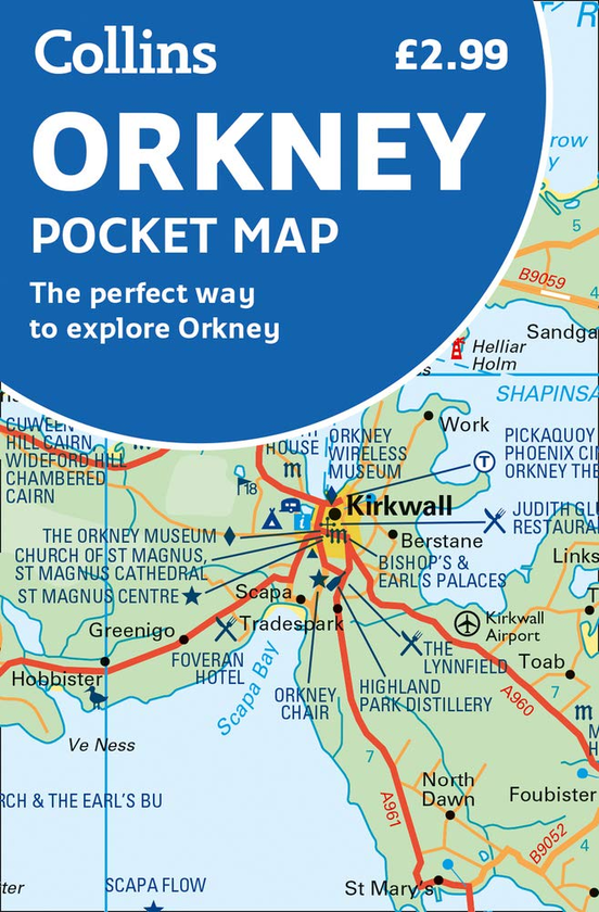 Бумажная книга «Orkney Pocket Map: The perfect way to explore Orkney» - фото №1