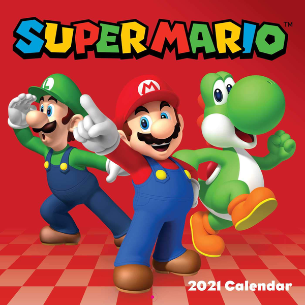 Паперова книга «Super Mario 2021 Wall Calendar» - фото №1