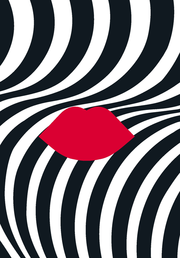 [object Object] «Lulu Guinness: Optical Stripe Set of 3 Notebooks» - фото №1