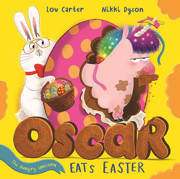 Бумажная книга «Oscar the Hungry Unicorn Eats Easter», автор Лу Картер - фото №1
