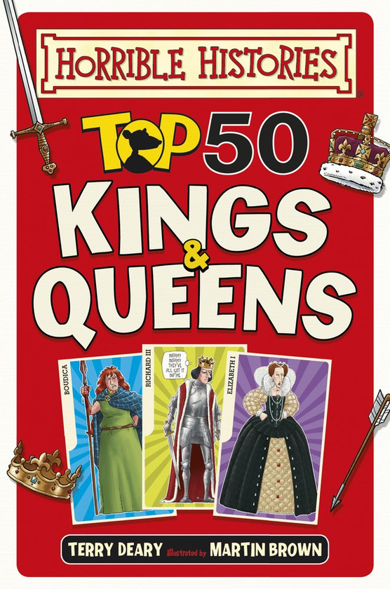 Паперова книга «Top 50 Kings and Queens», автор Террі Дірі - фото №1