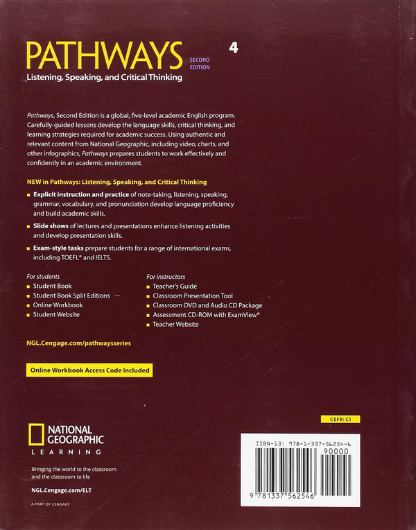 [object Object] «Pathways 4: Listening, Speaking and Critical Thinking», автор Крістін Л. Йоханнсен - фото №2 - мініатюра