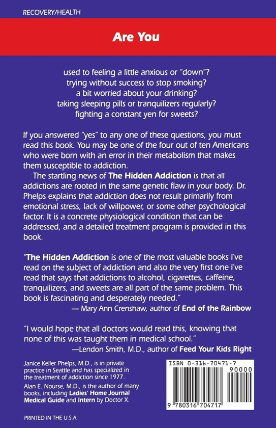 Паперова книга «The Hidden Addiction and How to Get Free», авторів Алан Норс, Дженіс К. Фелпс - фото №1