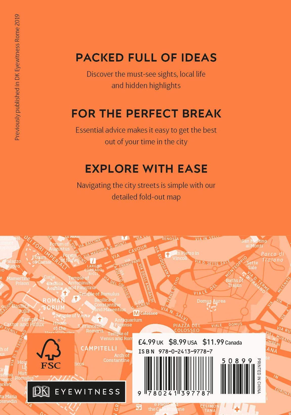 Бумажная книга «Rome Mini Map and Guide» - фото №1