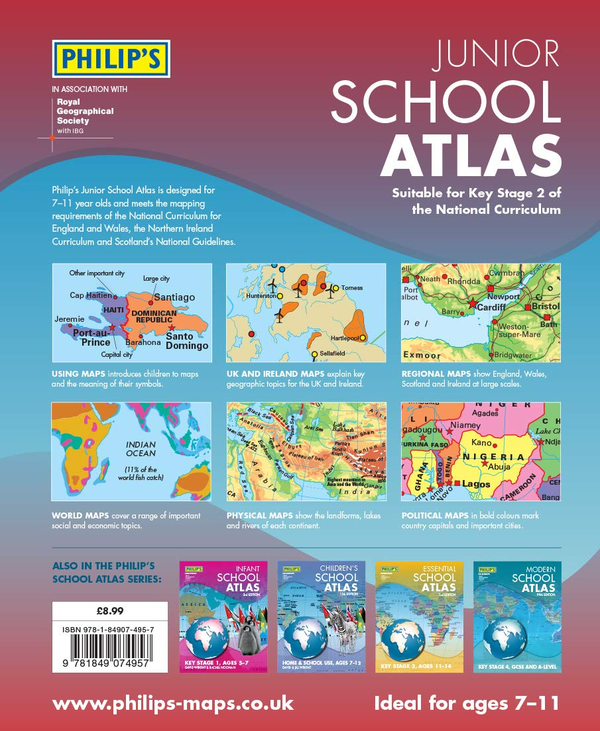 Бумажная книга «Philip's Junior School Atlas 10th Edition» - фото №1