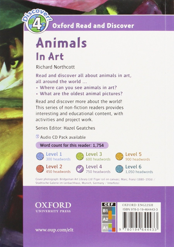 [object Object] «Oxford Read and Discover: Level 4: Animals in Art», автор Richard Northcott - фото №2 - миниатюра