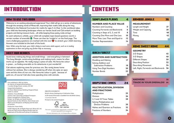 [object Object] «Minecraft Maths Ages 5-6: Official Workbook» - фото №2 - мініатюра