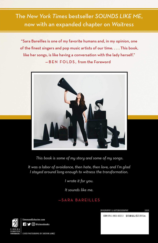 Бумажная книга «Sounds Like Me. My Life So Far in Song», автор Сара Бареллис - фото №1