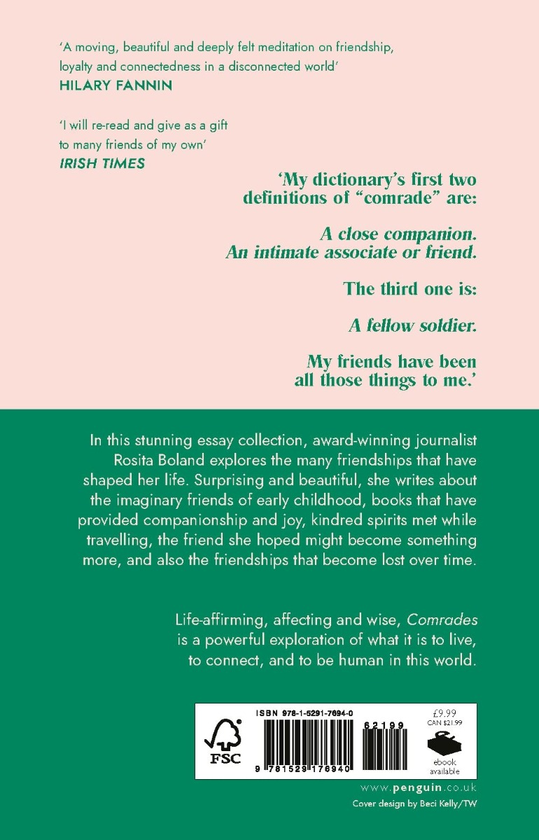 Бумажная книга «Comrades. A Lifetime of Friendships», автор Розита Боланд - фото №1