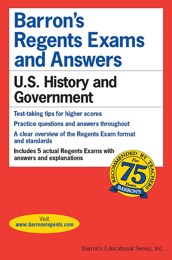 Бумажная книга «Regents Exams and Answers: U.S. History and Government», автор Евгений В. Резник - фото №1