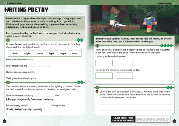 [object Object] «Minecraft English Ages 6-7: Official Workbook» - фото №2 - мініатюра