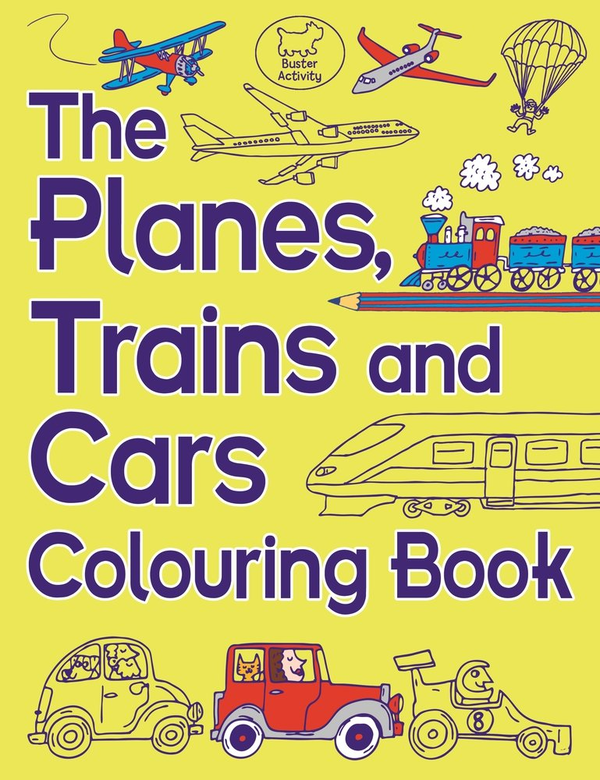 Паперова книга «The Planes, Trains And Cars Colouring Book», автор Кріс Дікасон - фото №1
