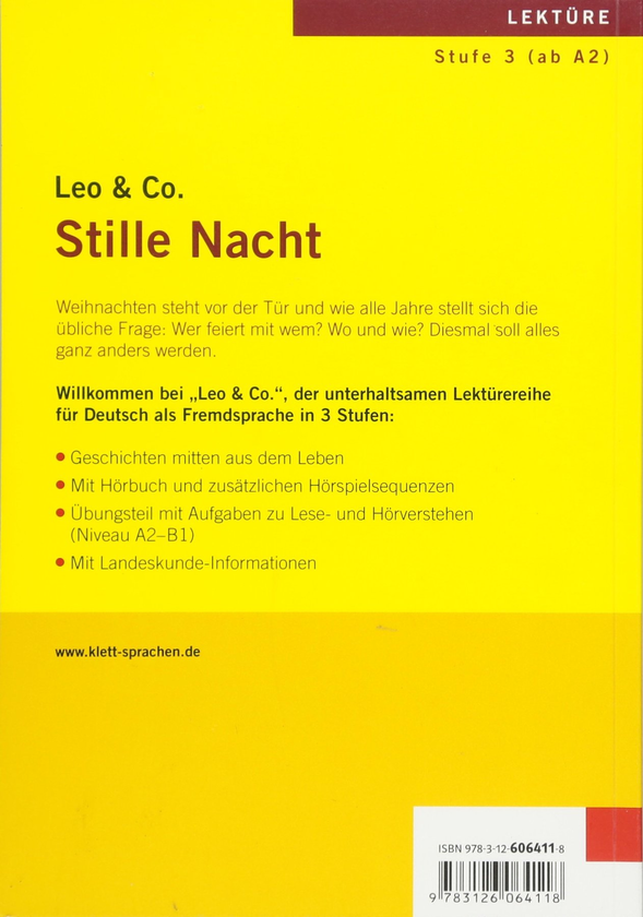 Бумажная книга «Stille Nacht Leichte Lektüren für Deutsch als Fremdsprache Buch mit Audio-CD», авторов Эльке Бургер, Тео Шерлинг - фото №1