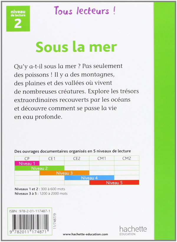 Бумажная книга «Tous Lecteurs!: Sous la mer», автор Denise Ryan - фото №1