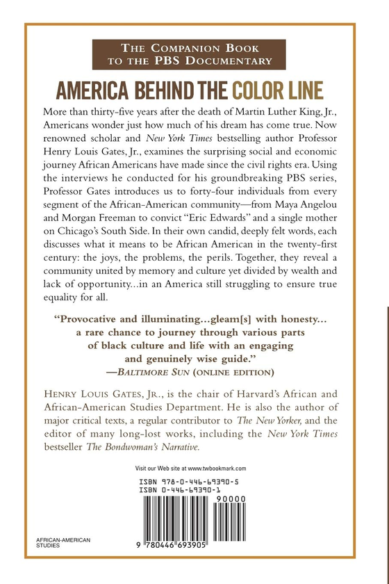 Паперова книга «America Behind The Color Line. Dialogues with African Americans», автор Генрі Луїс Гейтс - фото №1