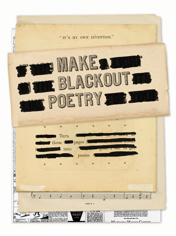 Бумажная книга «Make Blackout Poetry. Turn These Pages into Poems», автор Джон Кэрролл - фото №1