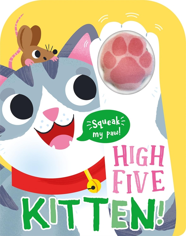 Паперова книга «High Five Kitten! A count-and-squeak book.», автор Робін Бейнс - фото №1