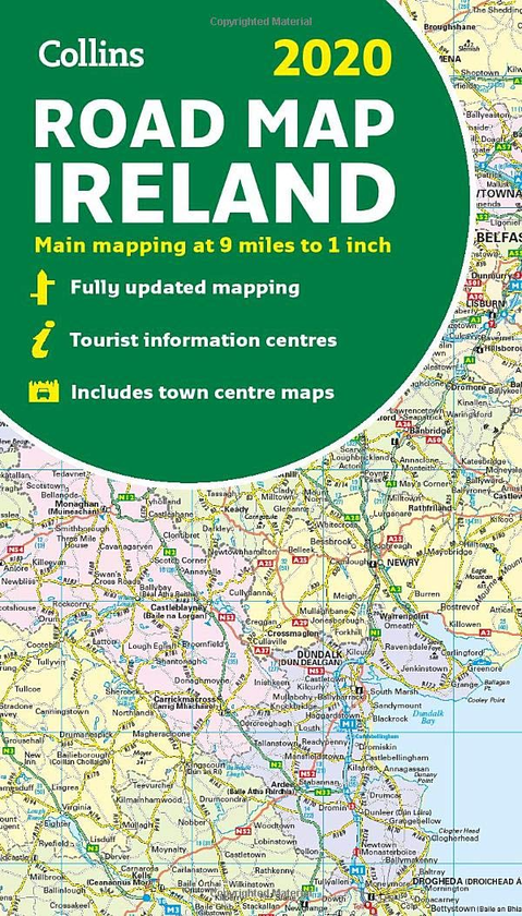Бумажная книга «2020 Collins Map of Ireland», автор Collins Maps - фото №1