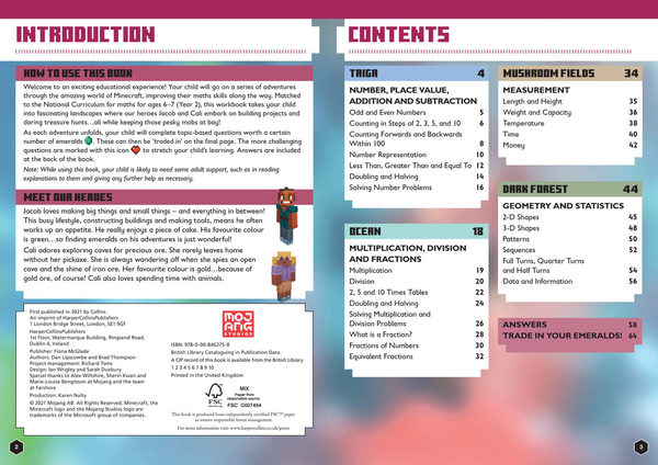 [object Object] «Minecraft Maths Ages 6-7: Official Workbook» - фото №3 - мініатюра